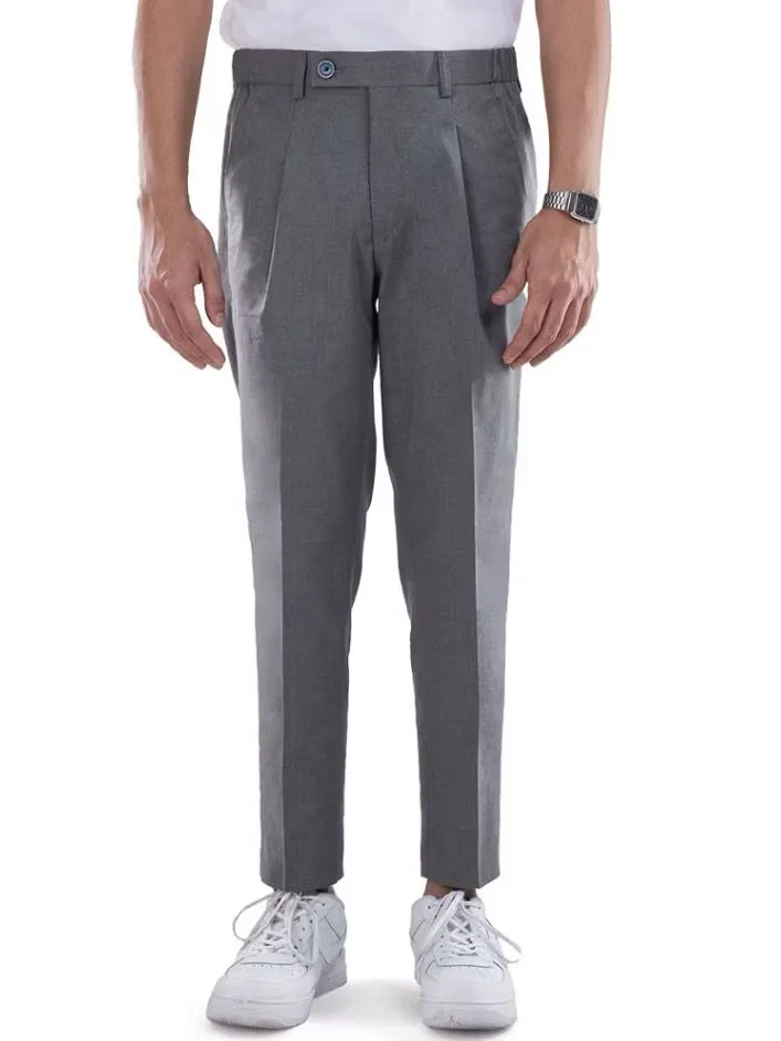 Grey Smart Waist Ankle Pant