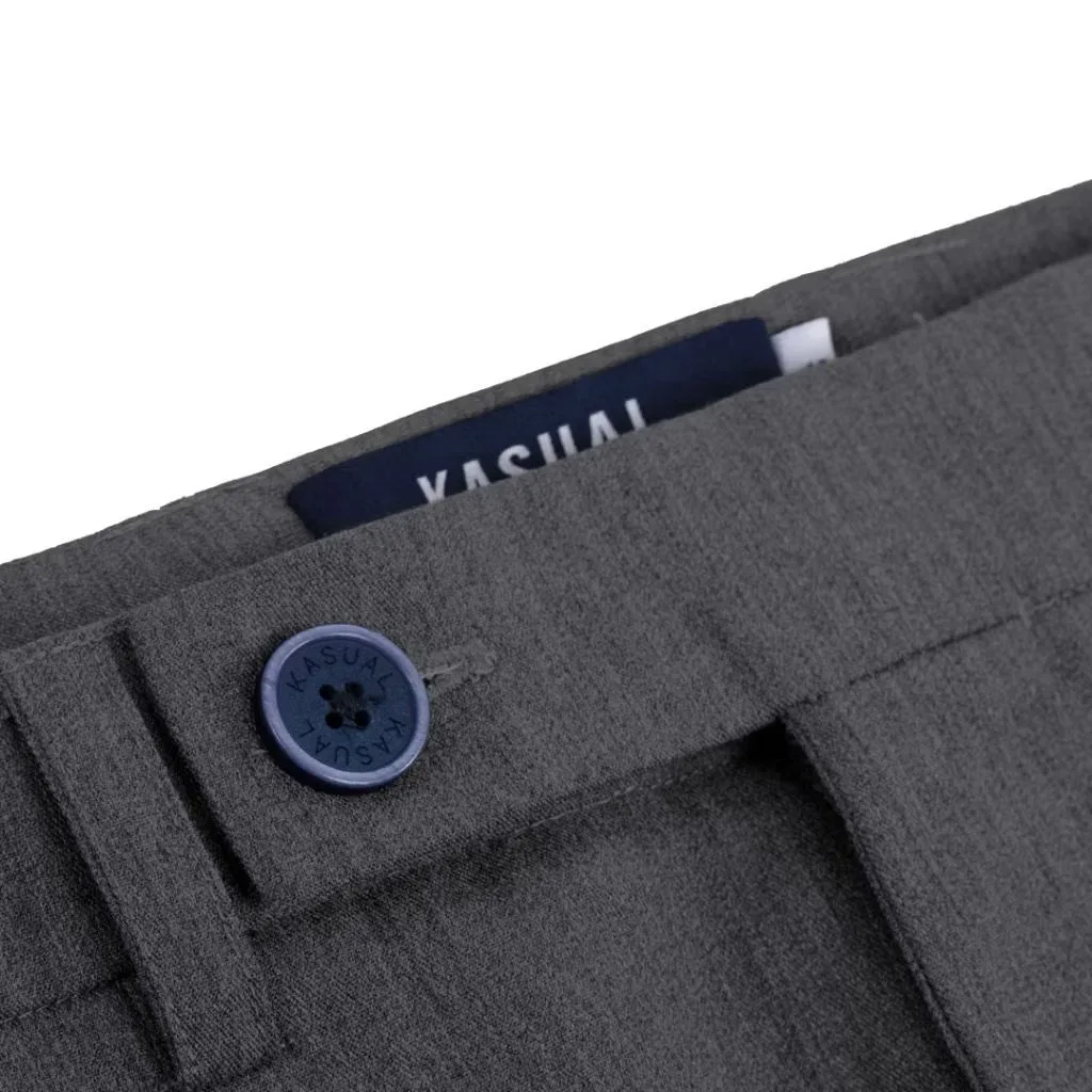 Grey Smart Waist Ankle Pant