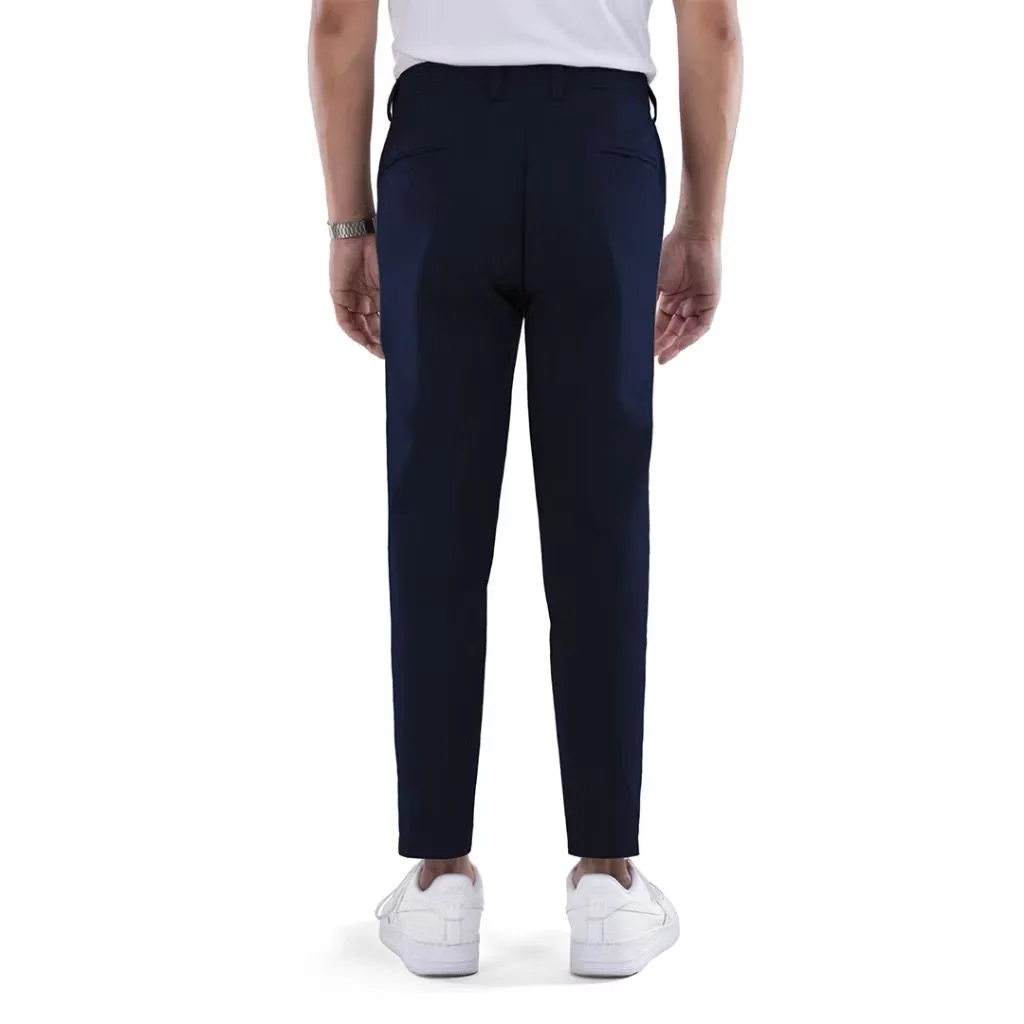 Celana Navy Smart Waist Ankle Chino