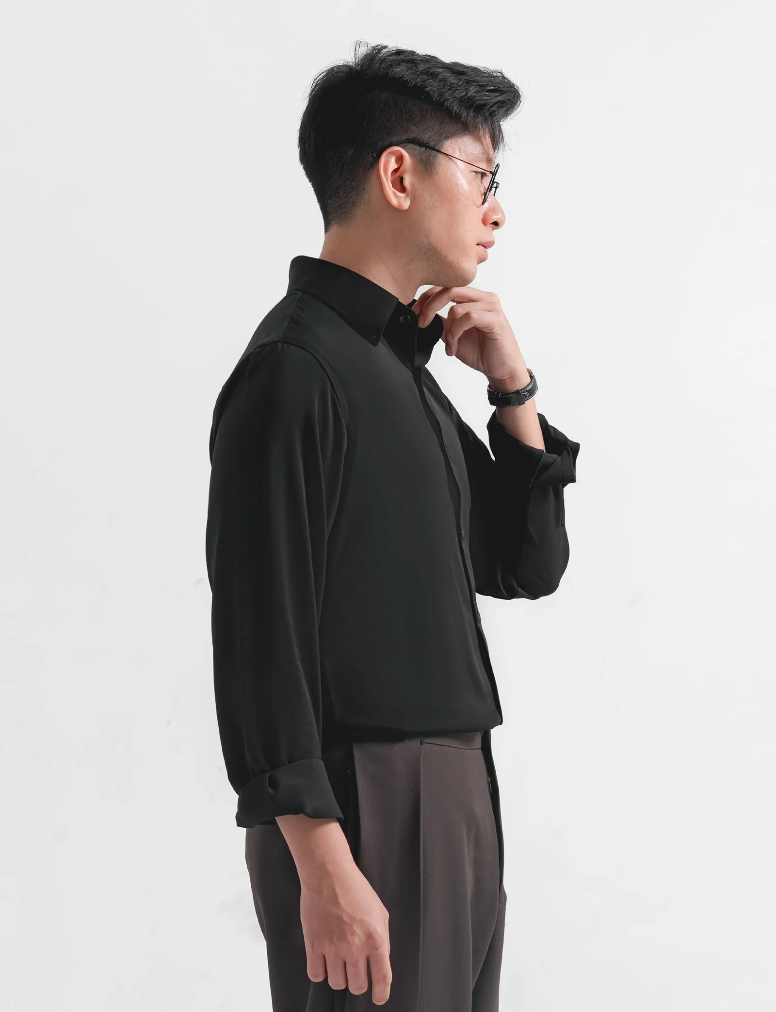 Black Aerosoft Long Shirt