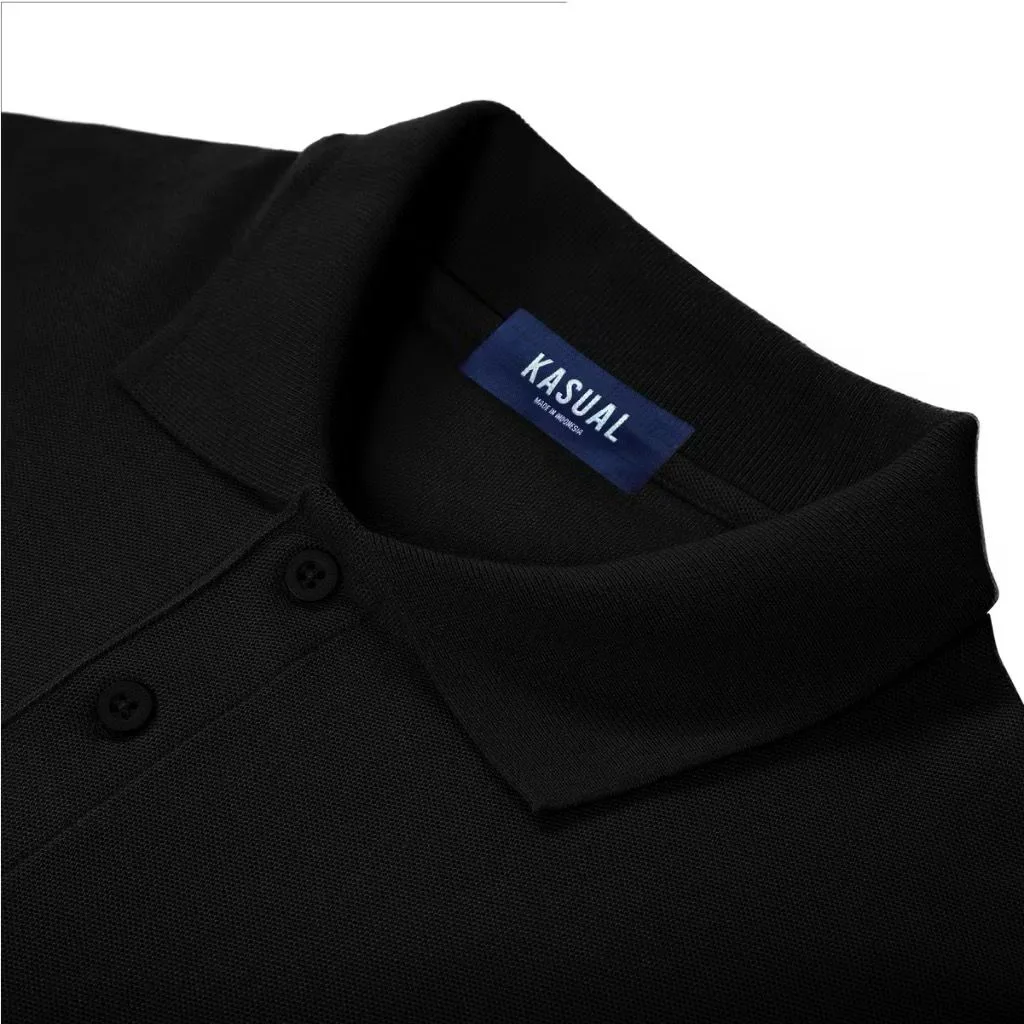 Panjang Rise Polo Black