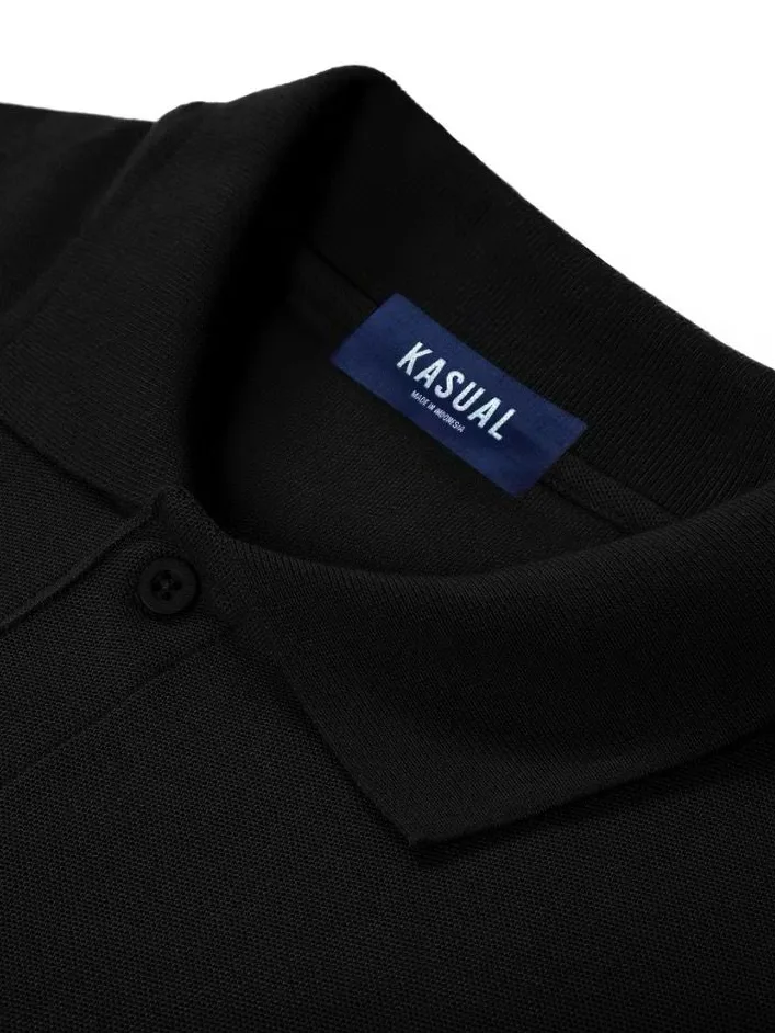Panjang Rise Polo Black