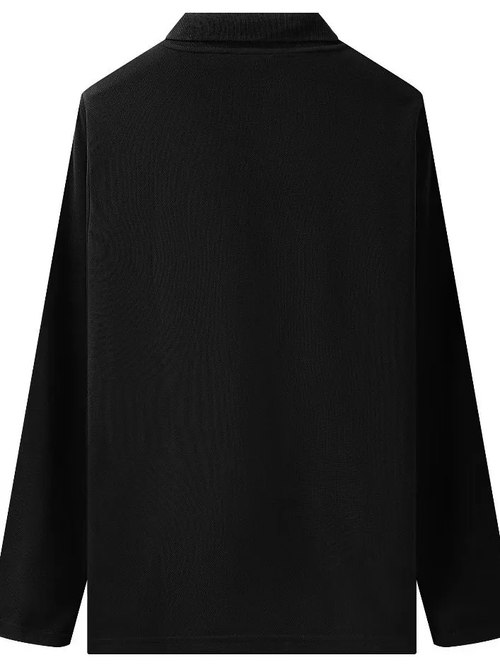 Panjang Rise Polo Black