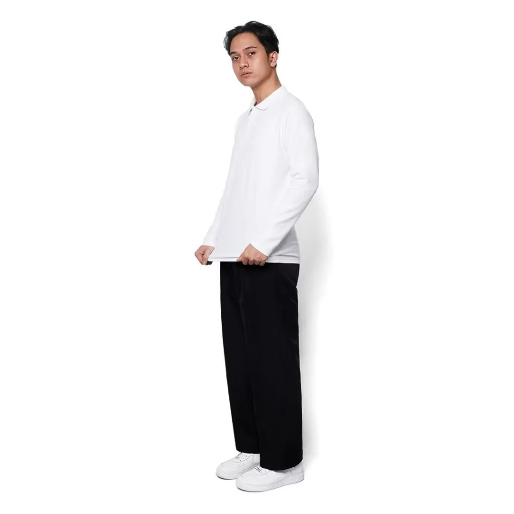 Panjang Rise Polo White