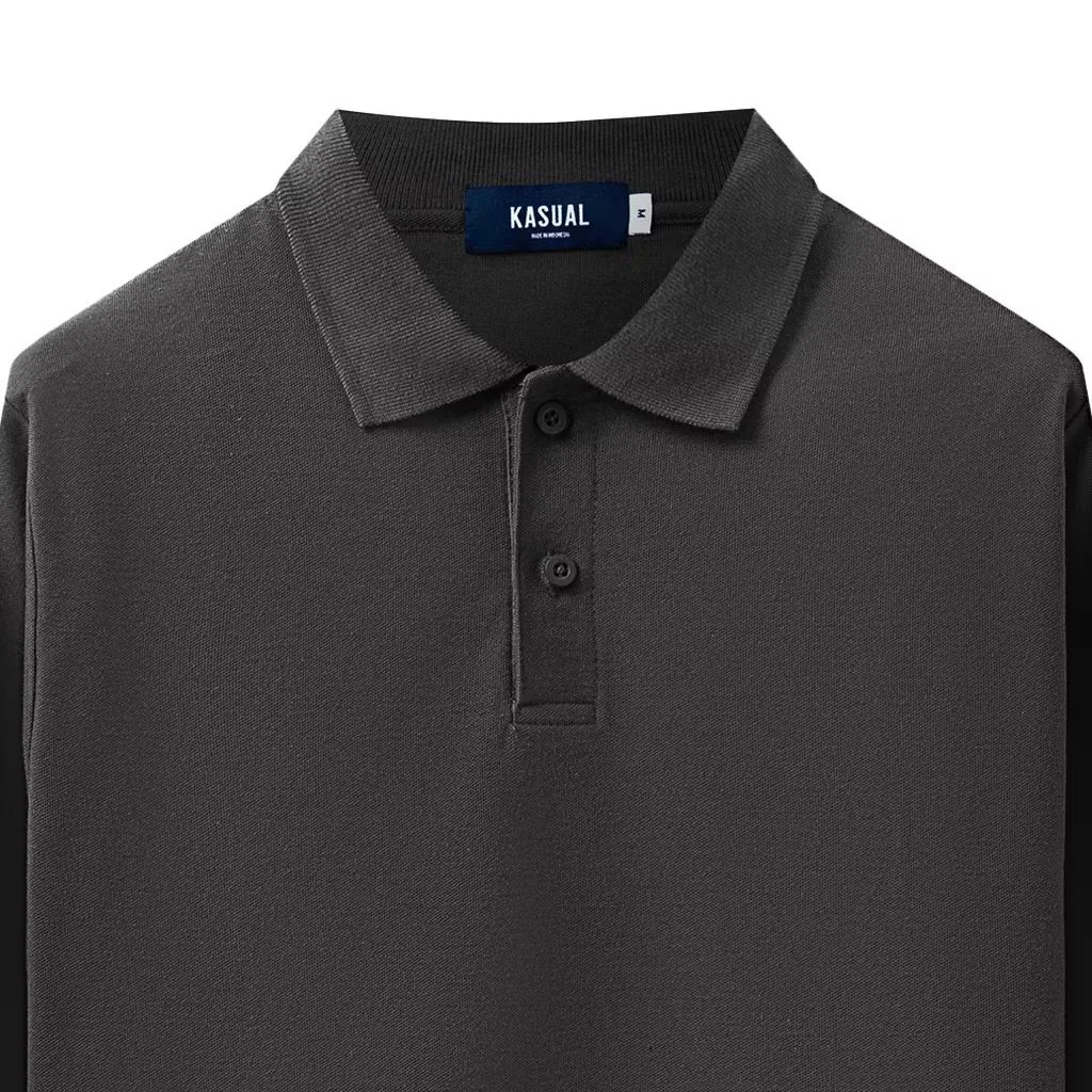 Panjang Rise Polo Dark Grey
