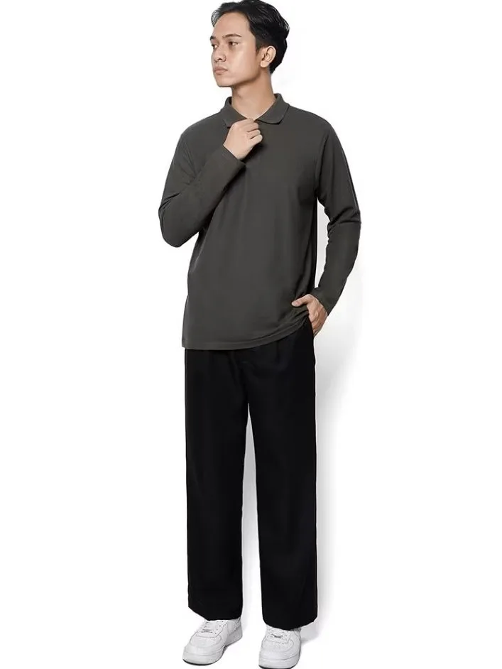 Panjang Rise Polo Dark Grey