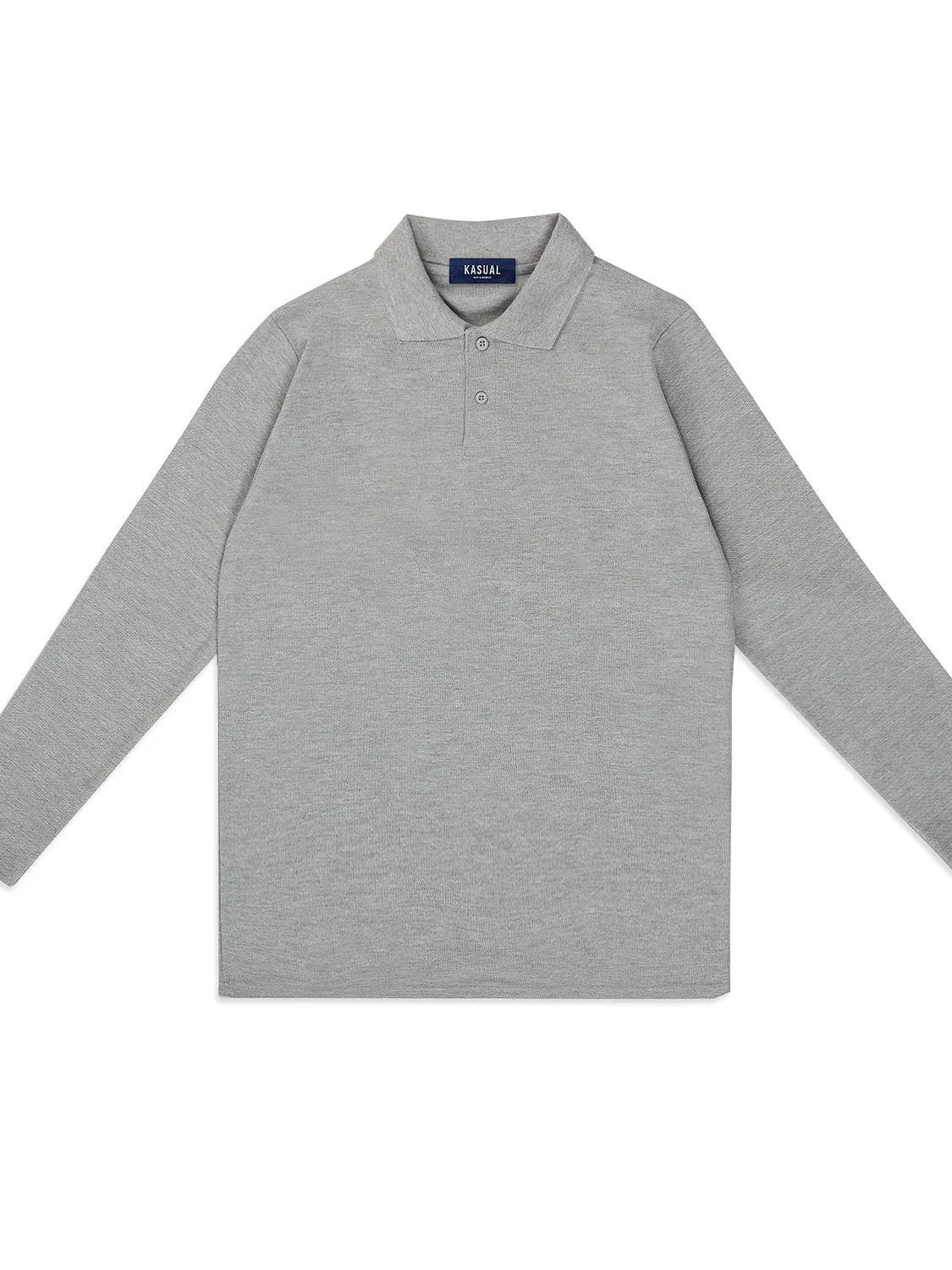 Longsleeve Rise Polo Grey