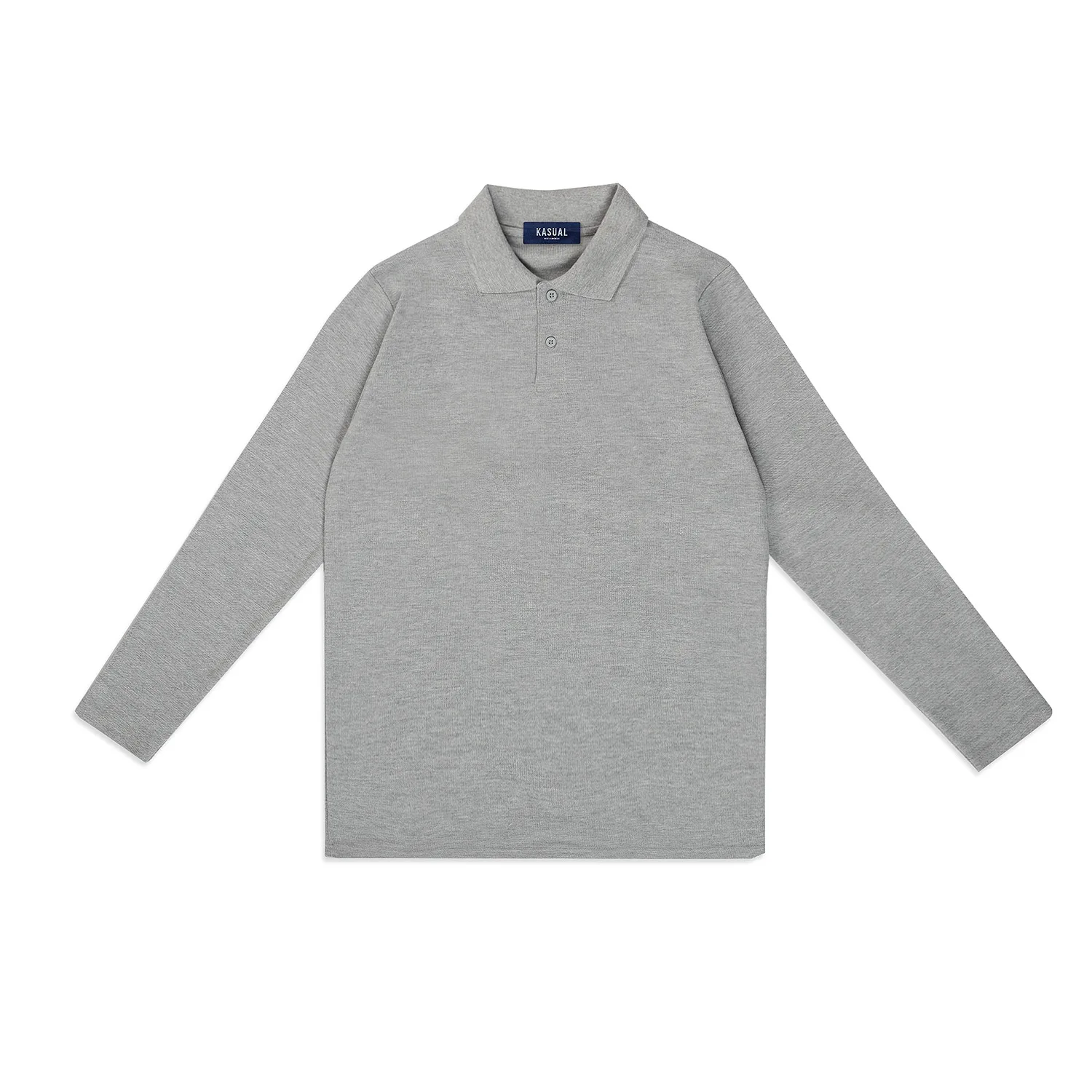 Longsleeve Rise Polo Grey