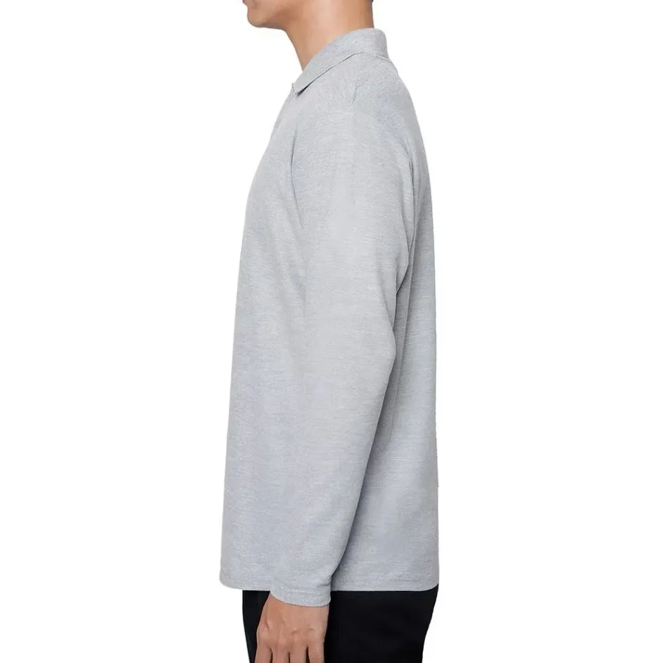 Longsleeve Rise Polo Grey