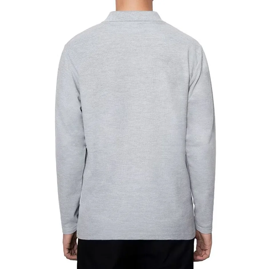 Longsleeve Rise Polo Grey