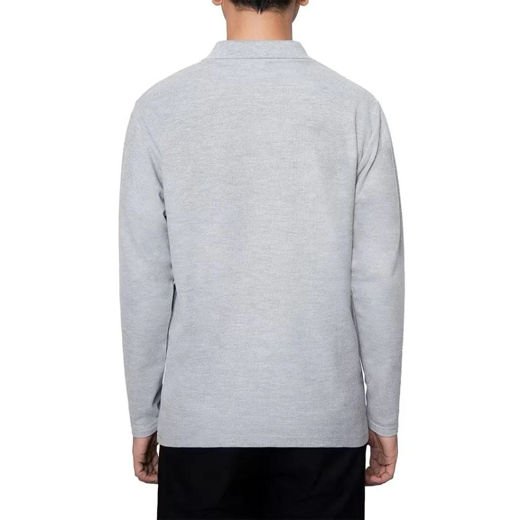 Longsleeve Rise Polo Grey