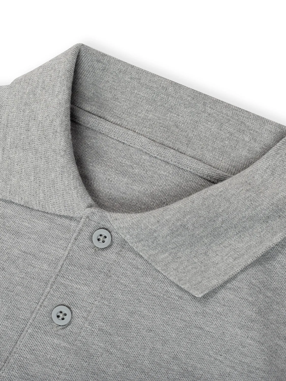 Longsleeve Rise Polo Grey