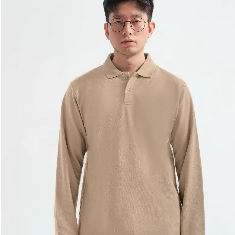 Longsleeve Rise Polo Khaki