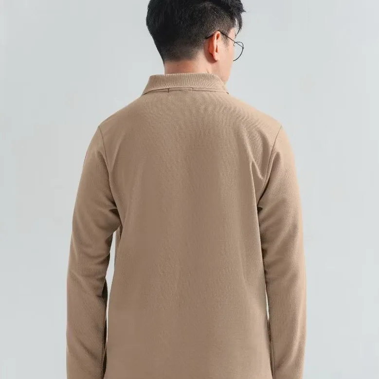Longsleeve Rise Polo Khaki
