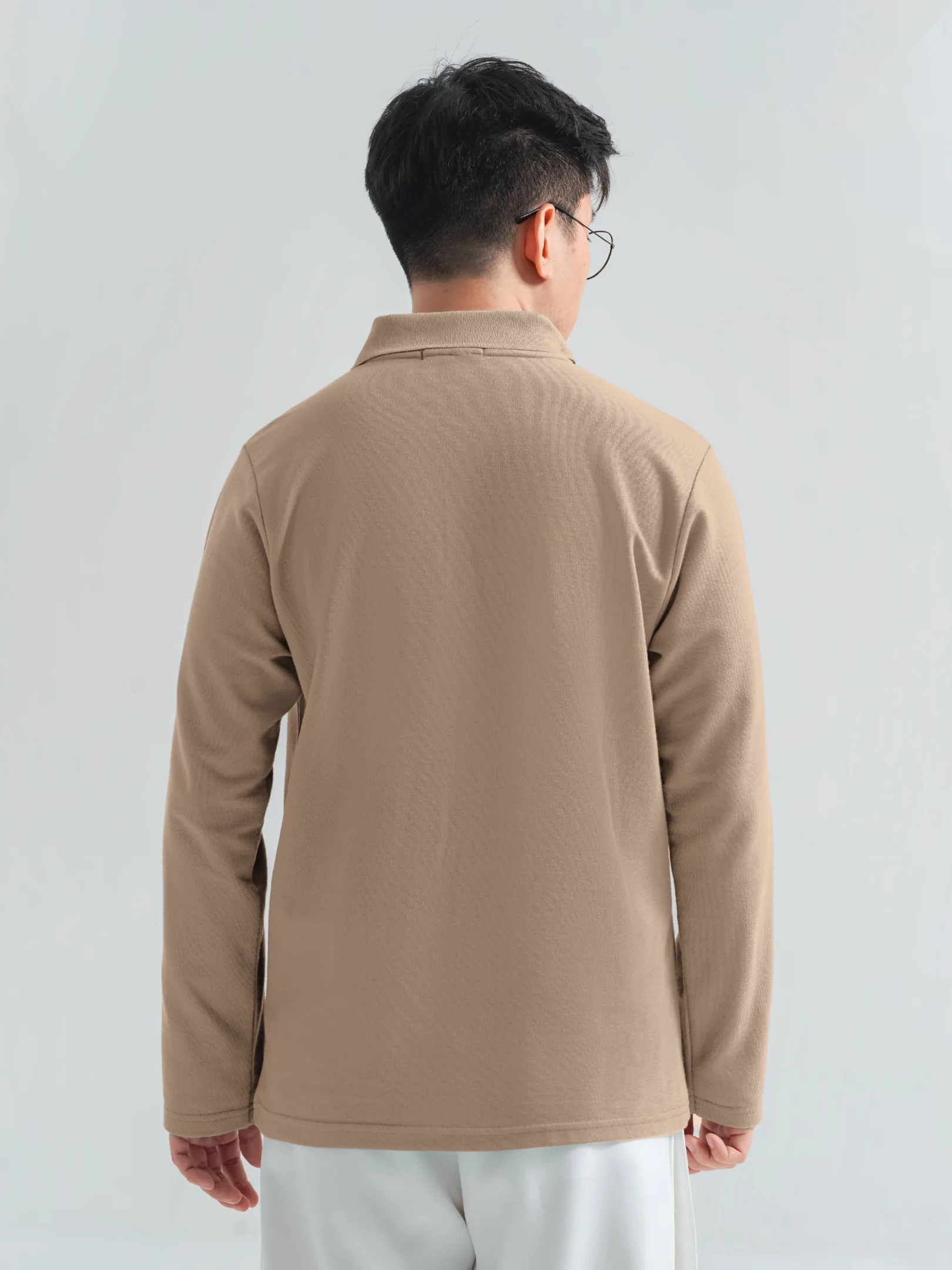 Longsleeve Rise Polo Khaki