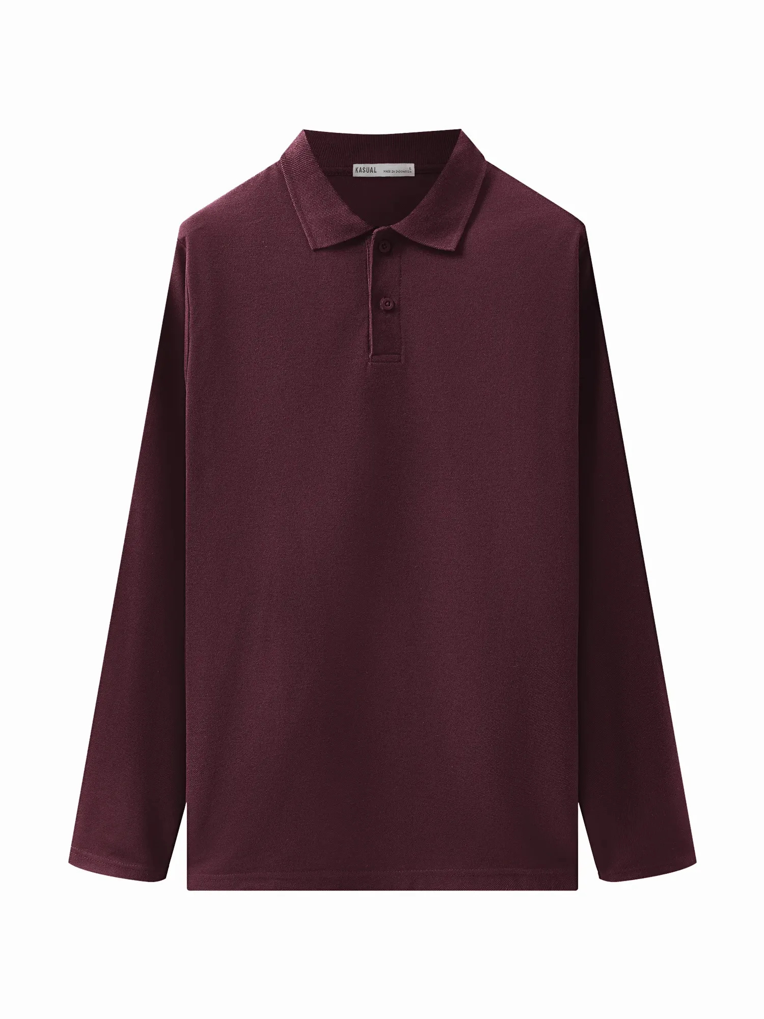 Longsleeve Rise Polo Burgundy