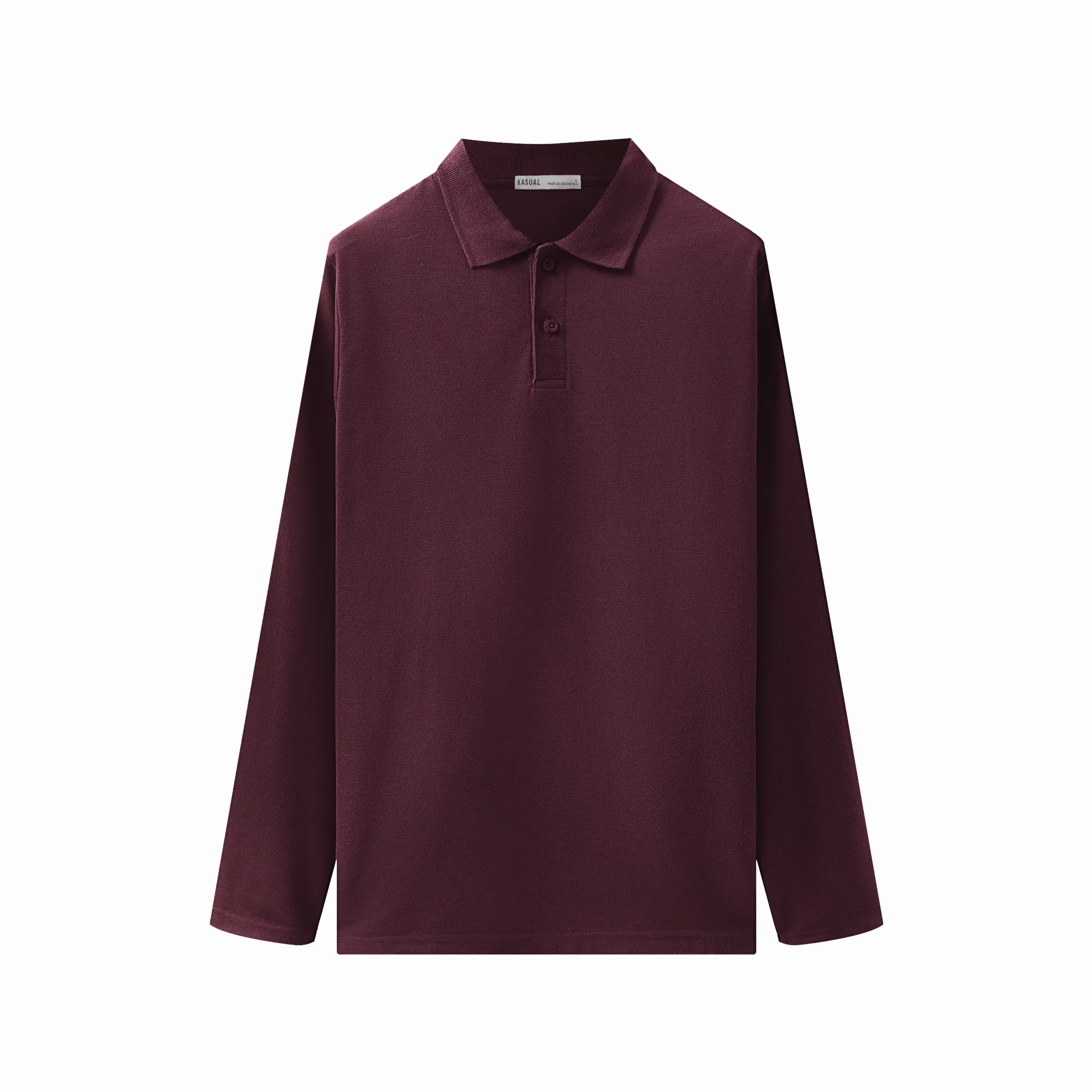 Longsleeve Rise Polo Burgundy