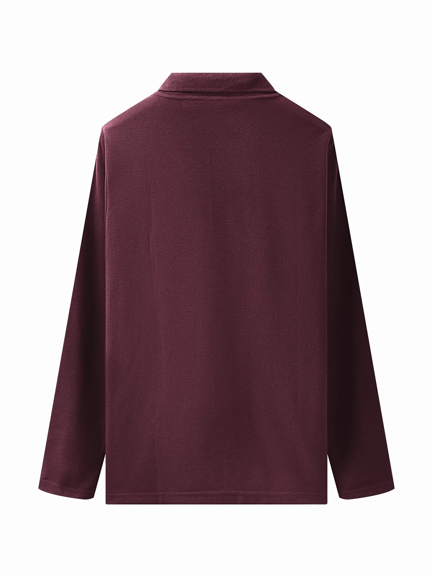Longsleeve Rise Polo Burgundy