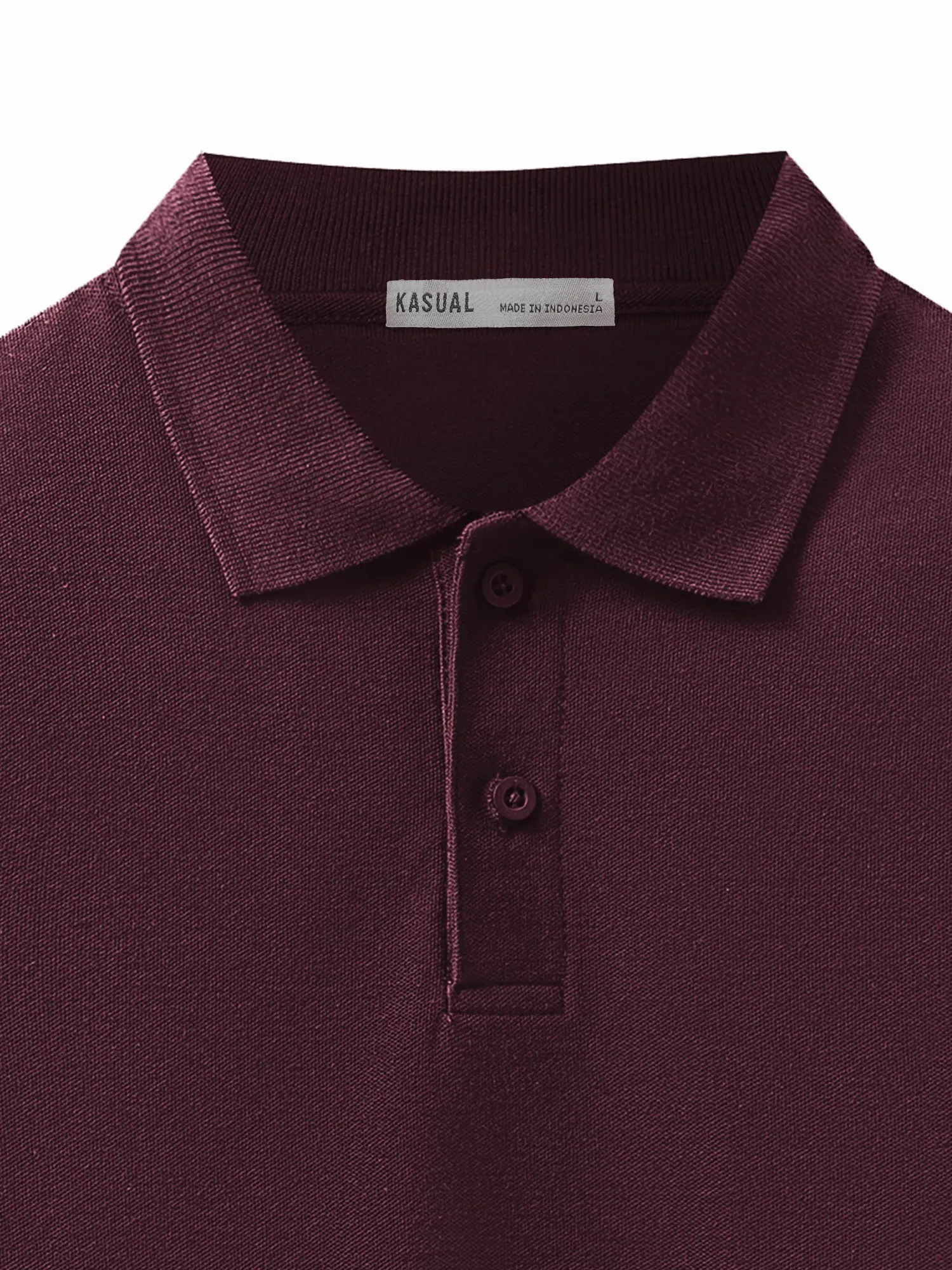 Longsleeve Rise Polo Burgundy