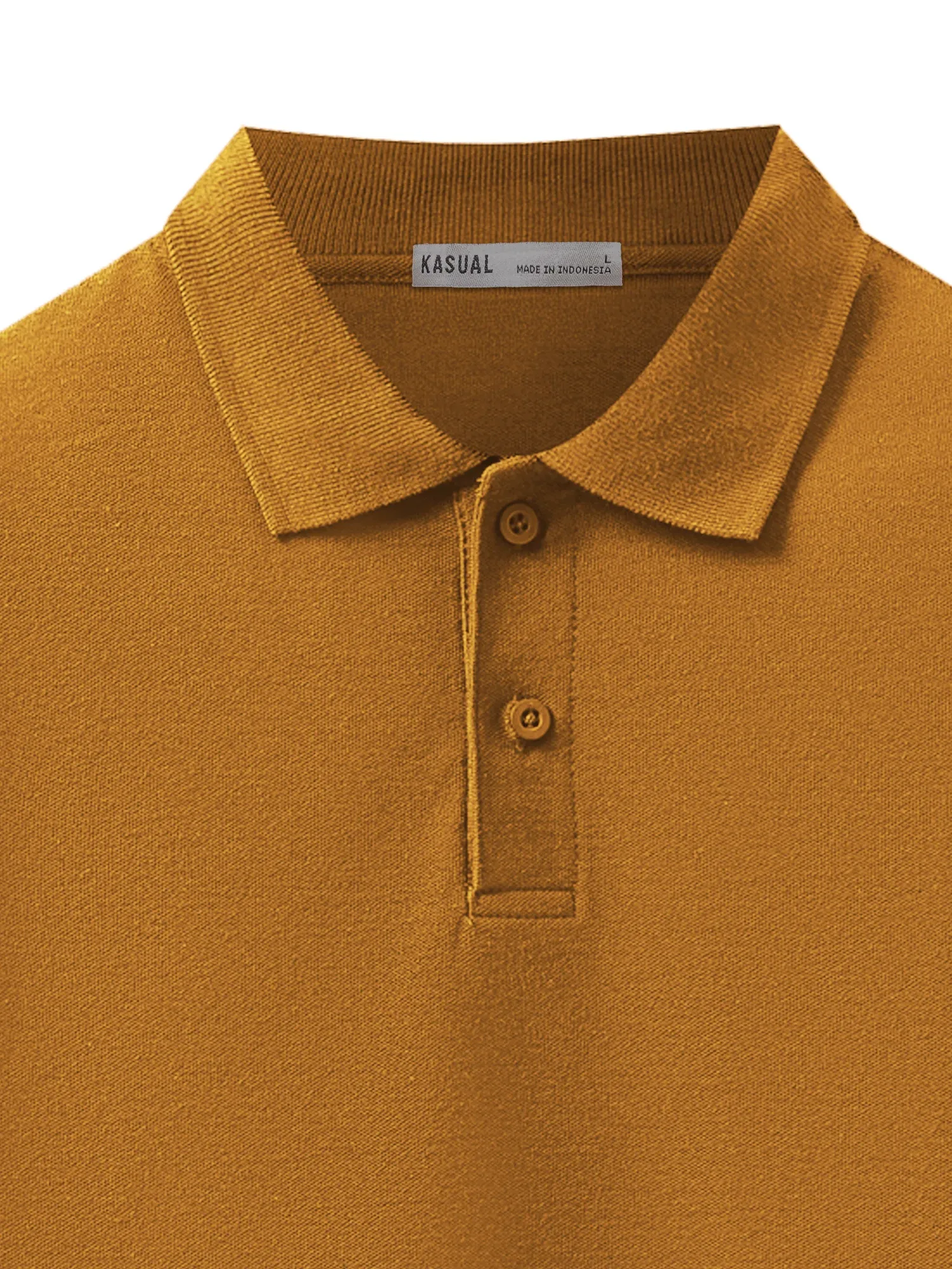 Longsleeve Rise Polo Toffee Brown