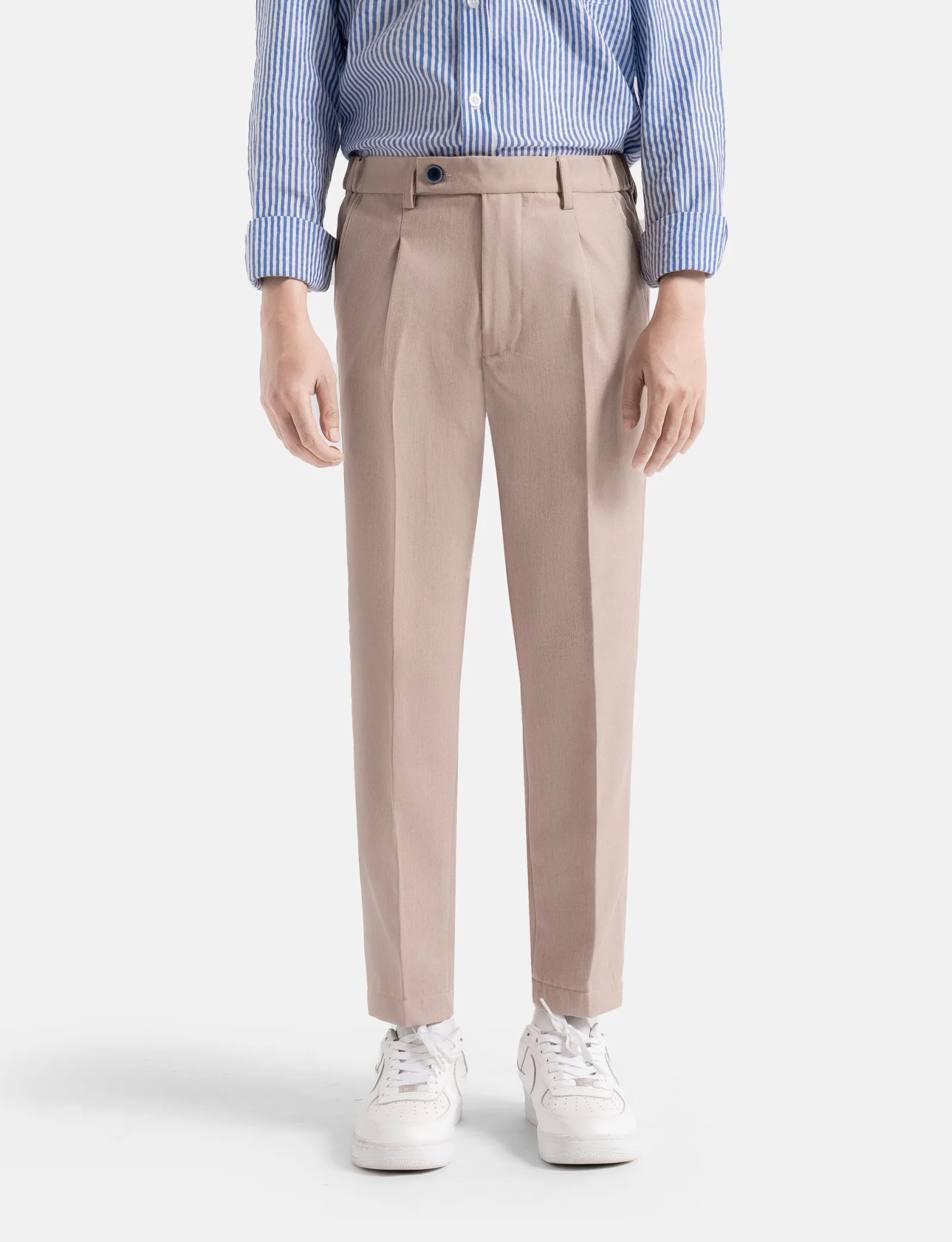 Khaki Smart Waist Ankle Prime