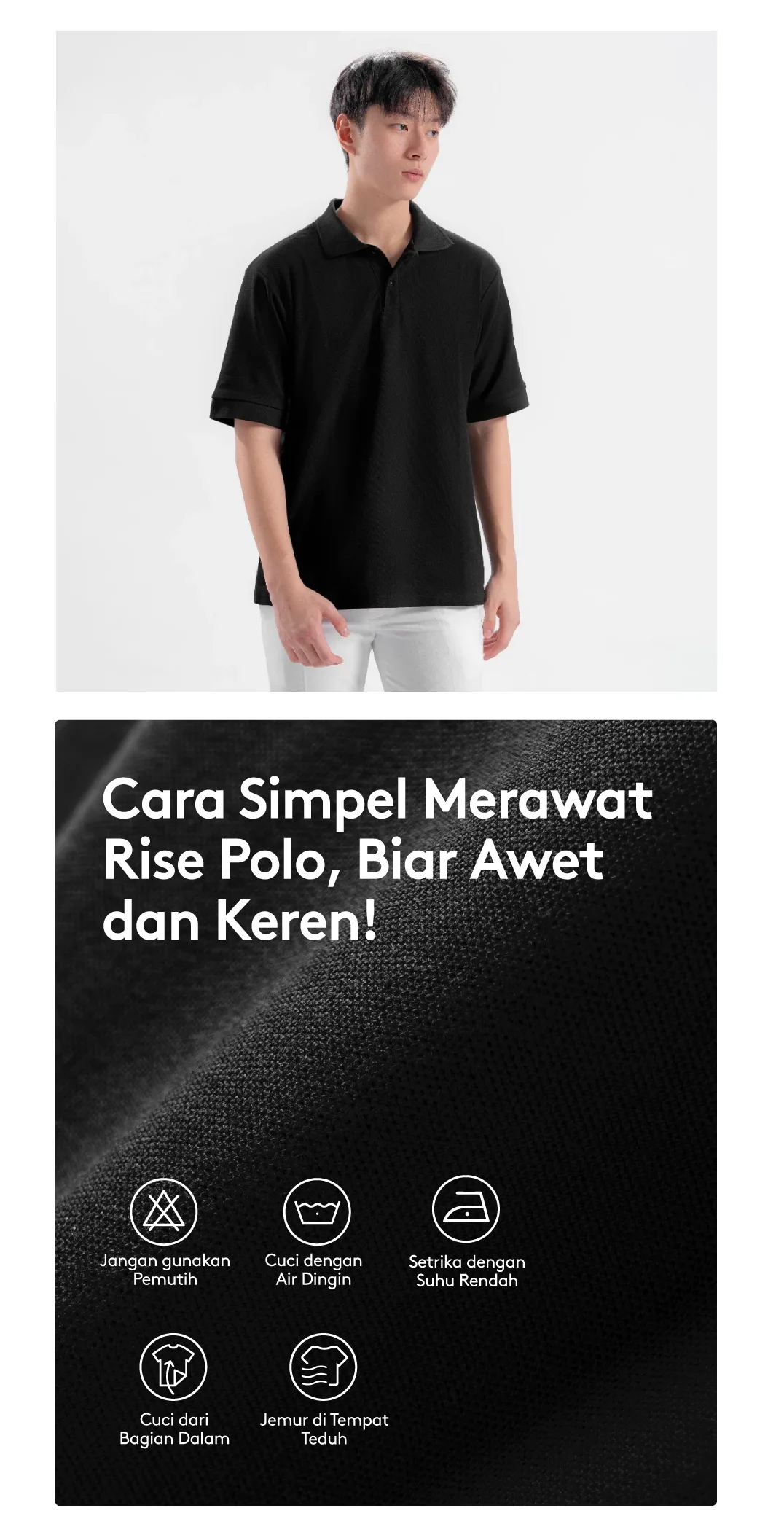 Rise Polo Ocean Blue