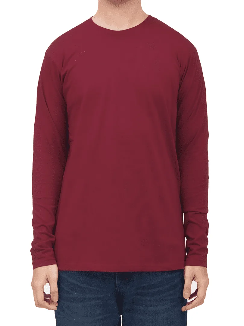 Long Crew Maroon Tee
