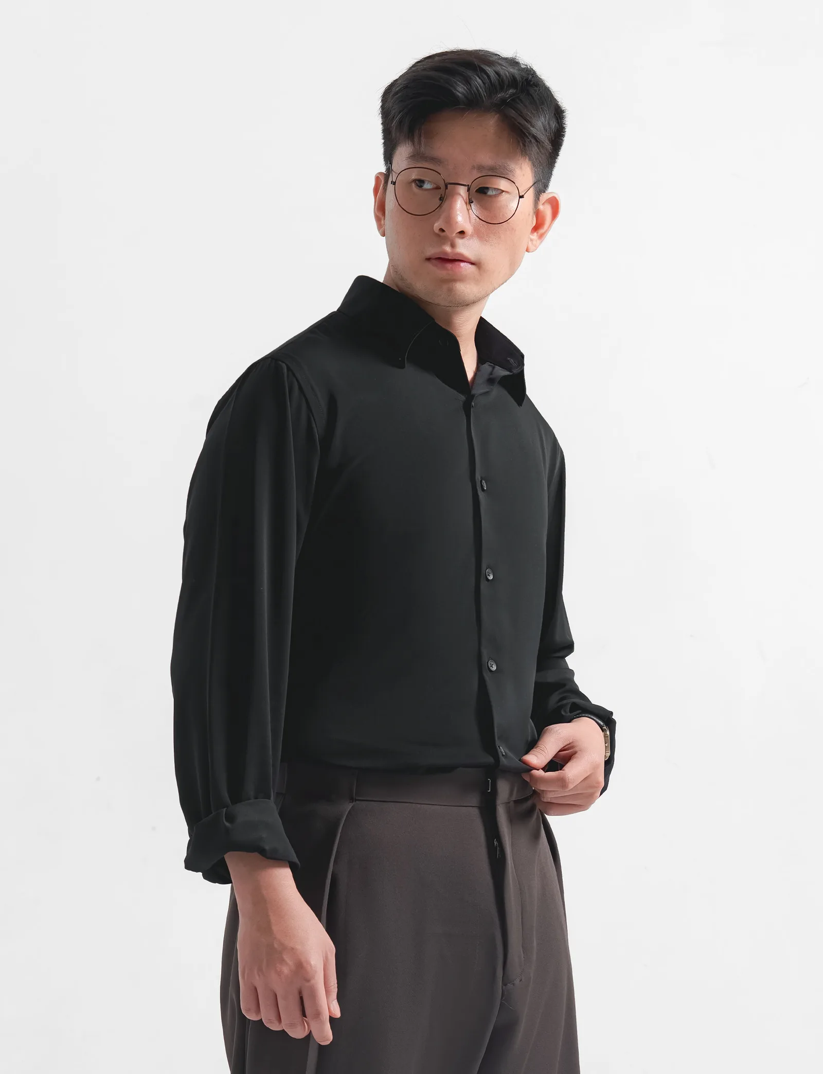 Black Aerosoft Long Shirt