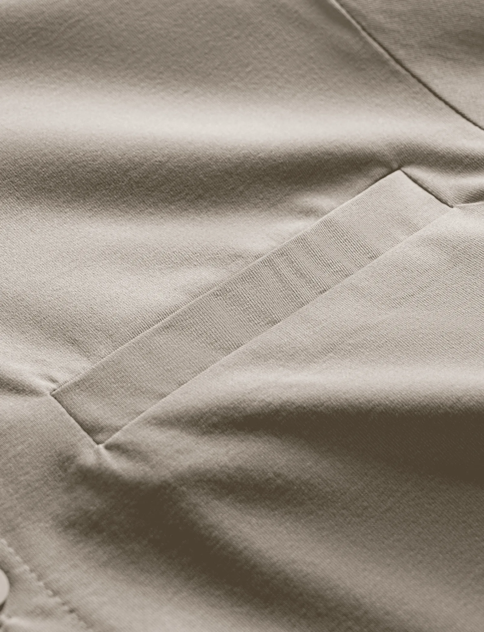Kasual Kemeja Baju Koko Cream Cozy Lengan Pendek