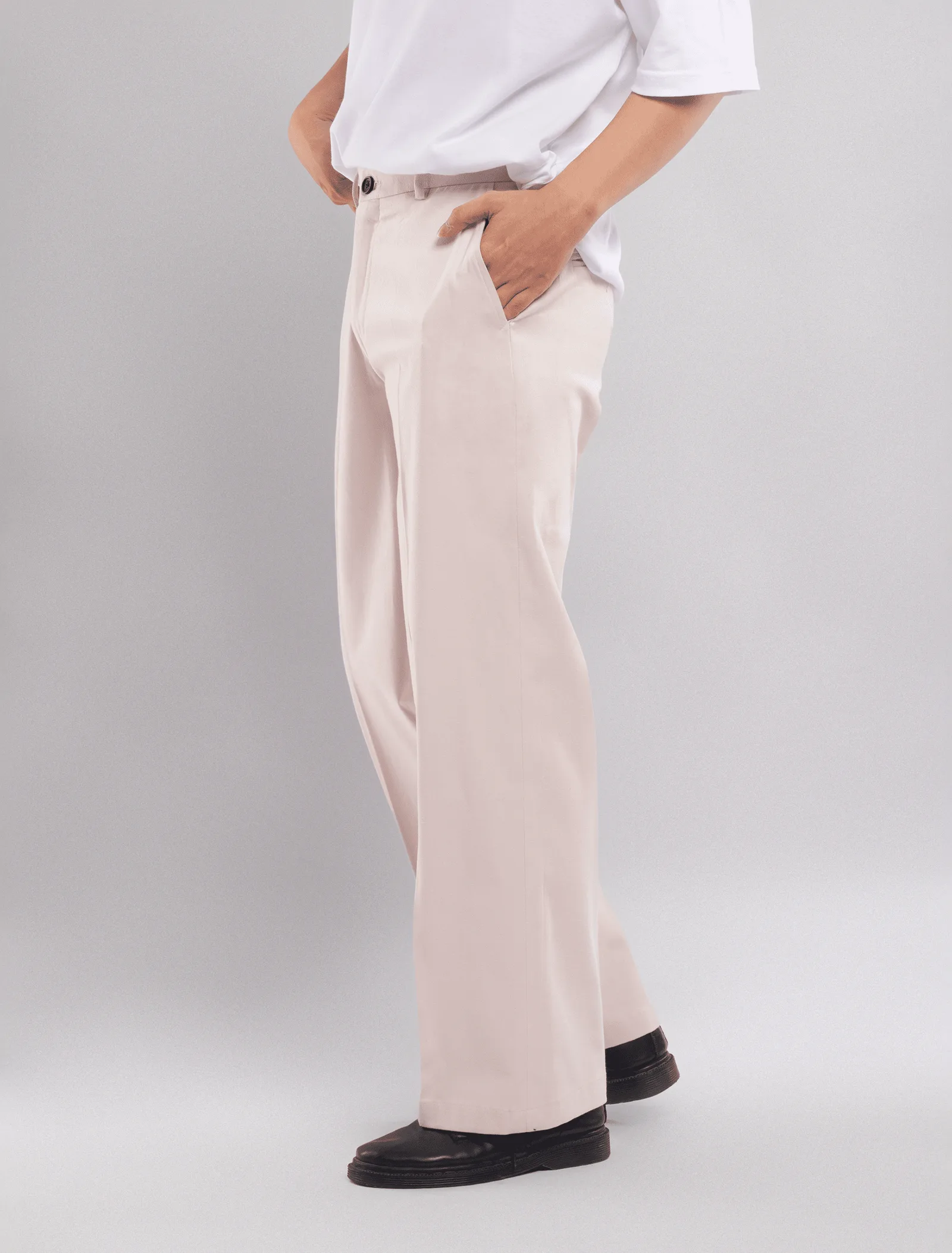 Cosmic Cream Chino Wide Pant