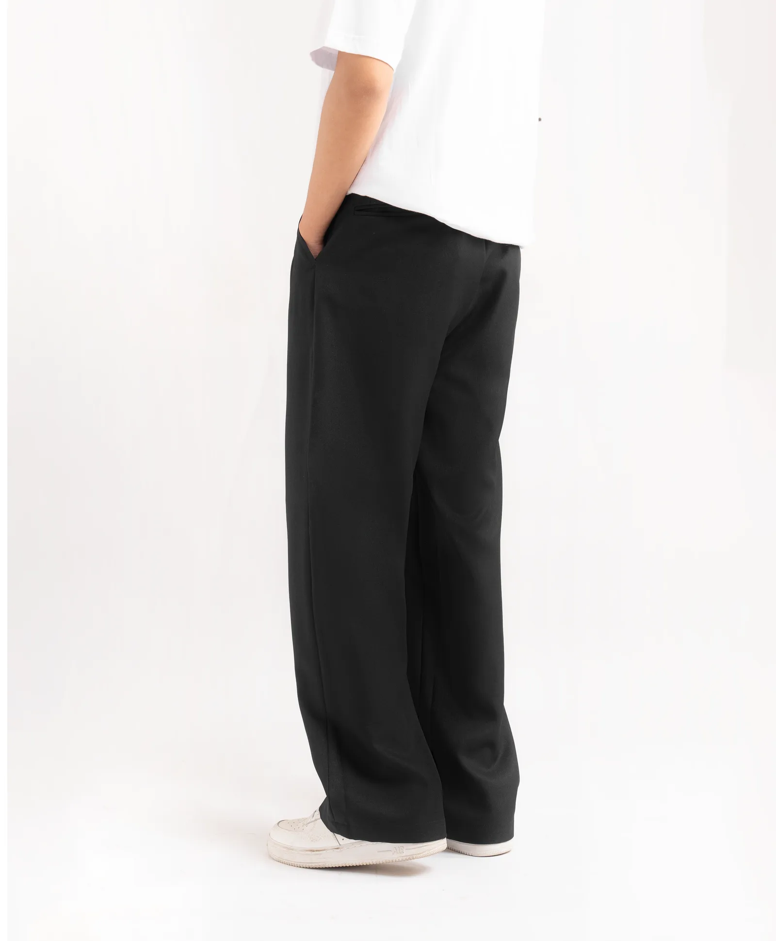 Black Classic Wide Pant