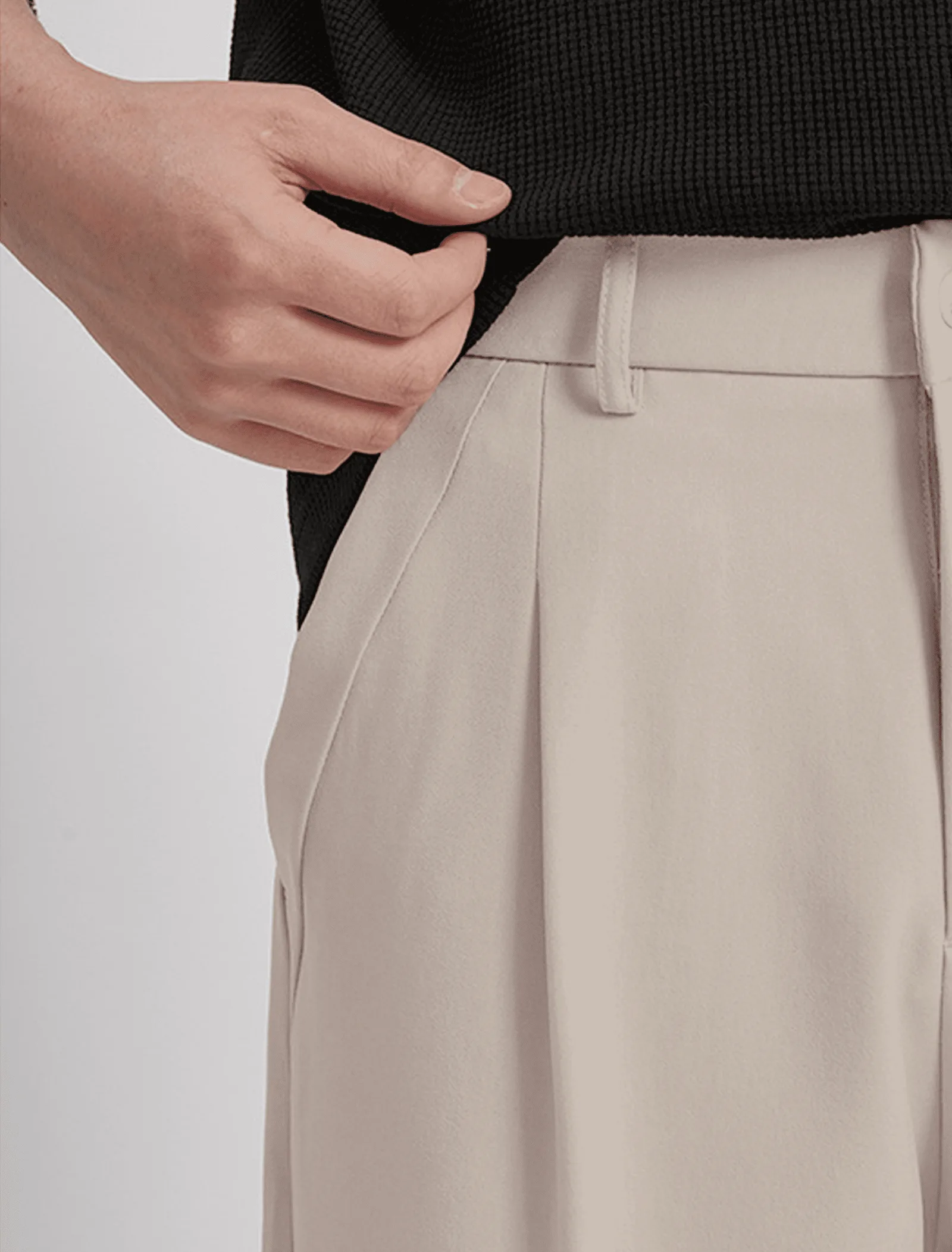 Cream Prime Wide Pant