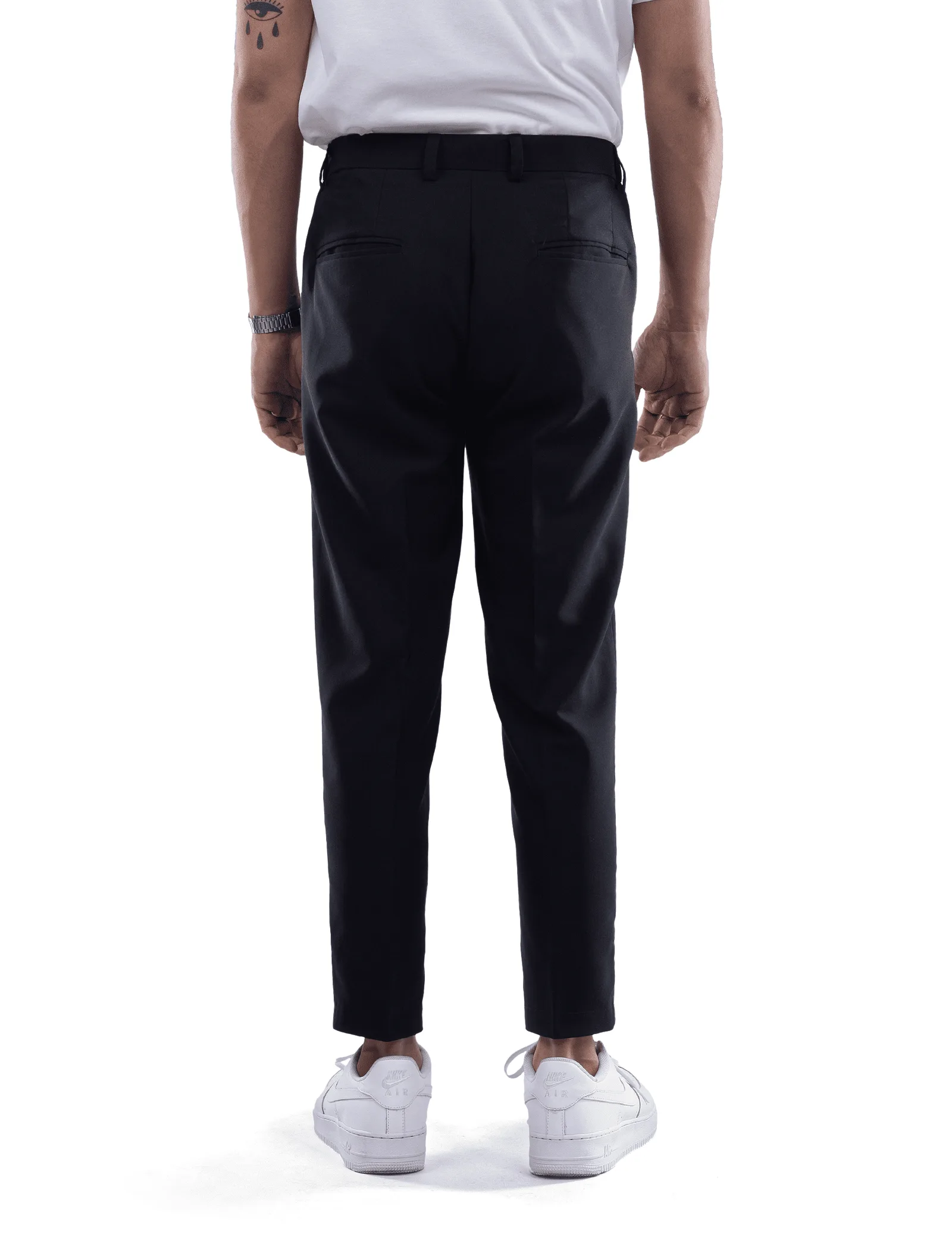 Black Smart Waist Ankle Pant