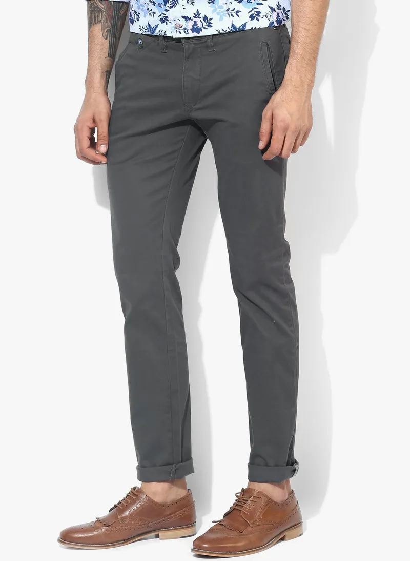 Amber Dark Grey Chino