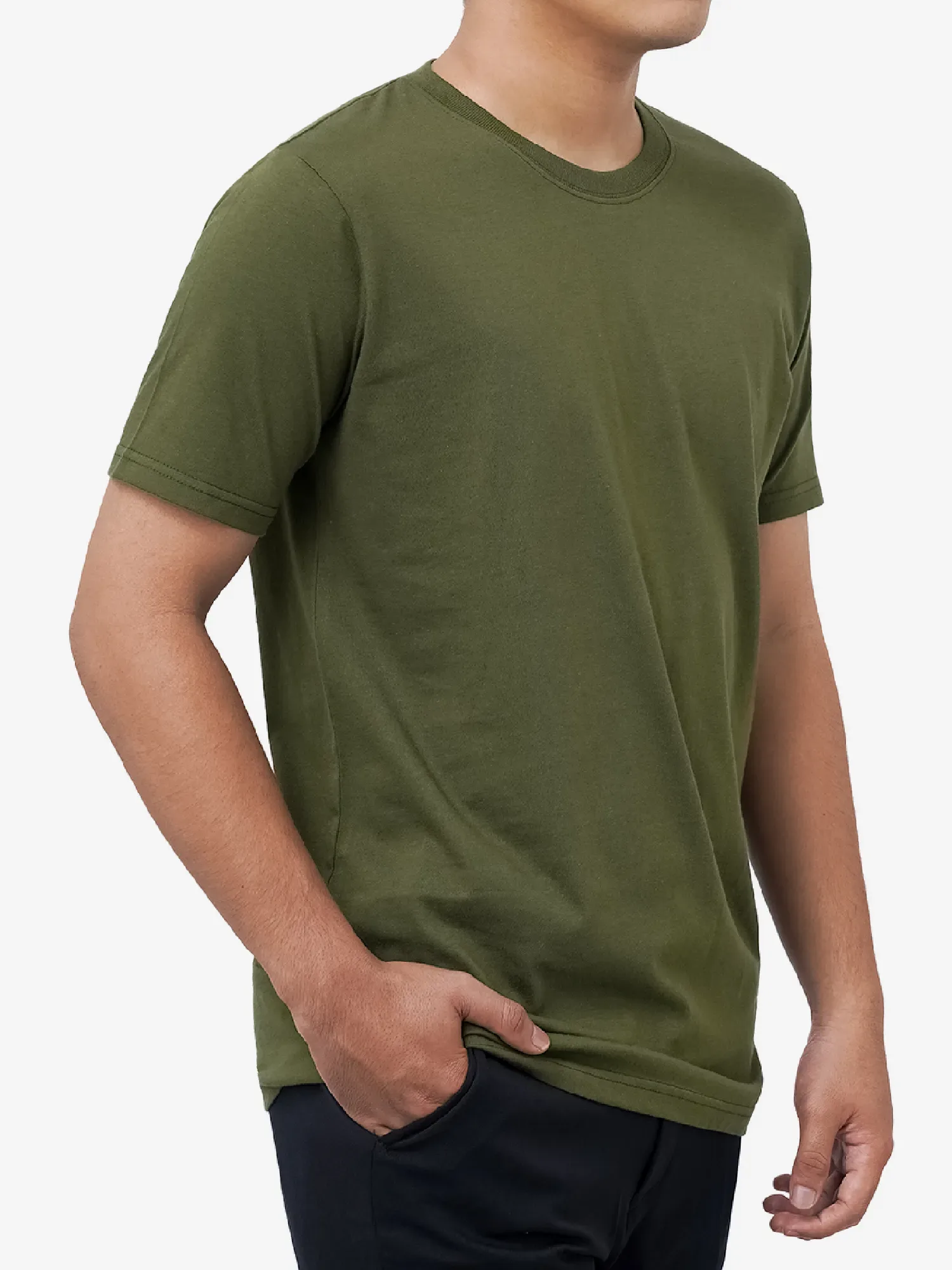 Crew Military Green Tee