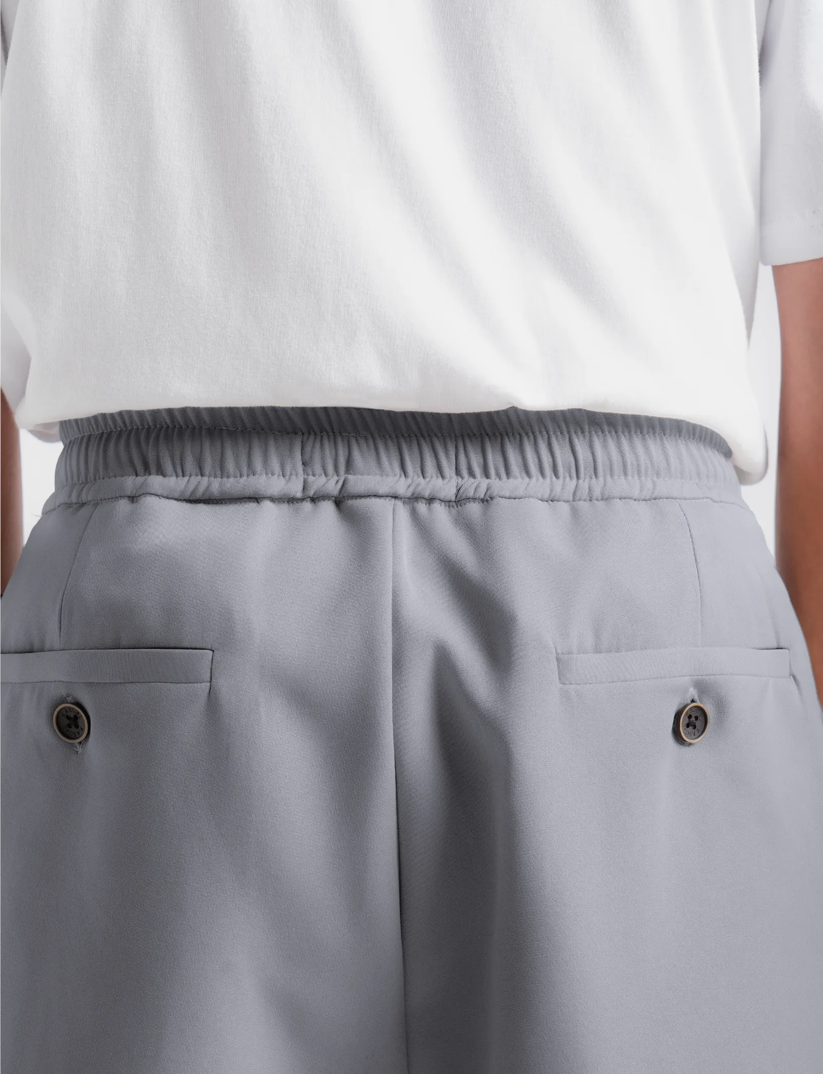 Grey Smart Wide Pant