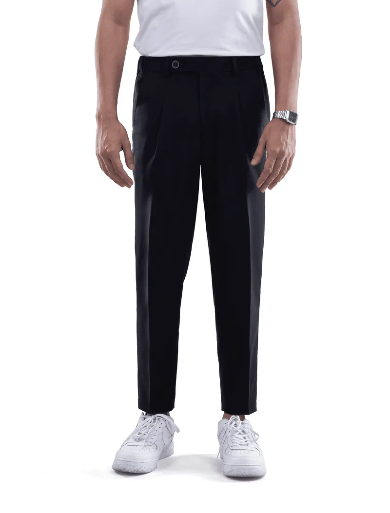 Black Smart Waist Ankle Pant