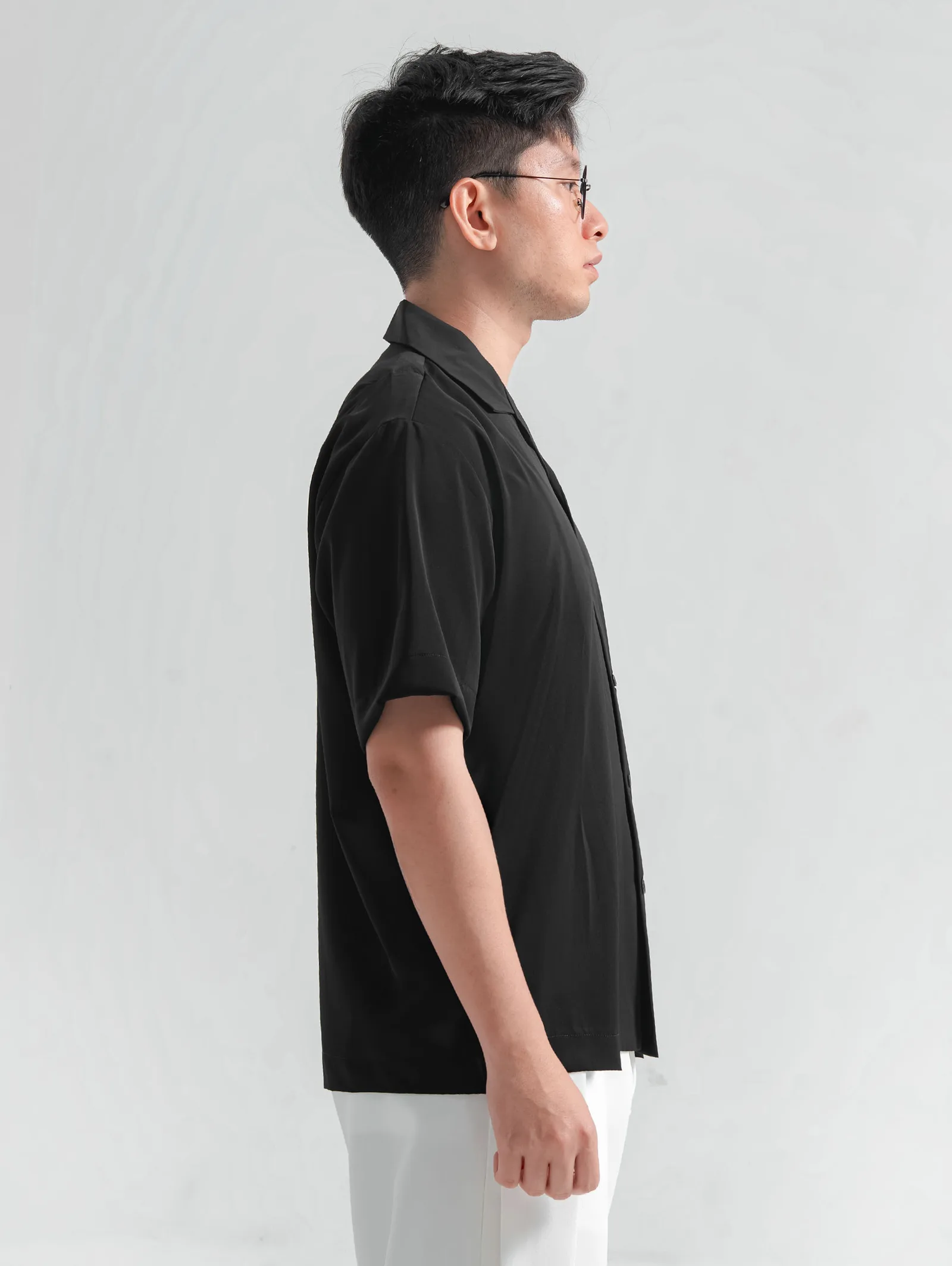 Black Aerosoft Cuban Short Shirt