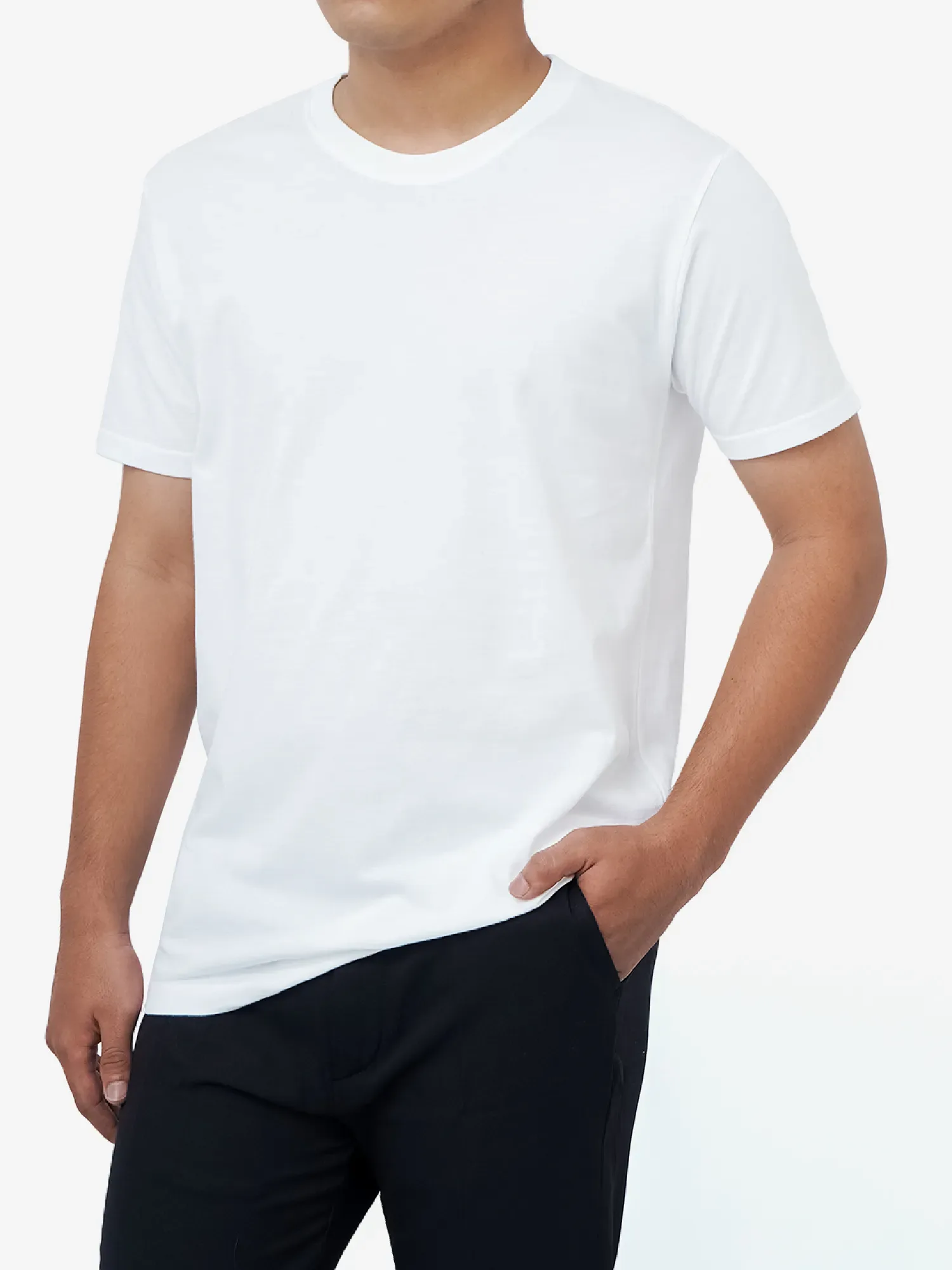 Crew White Tee