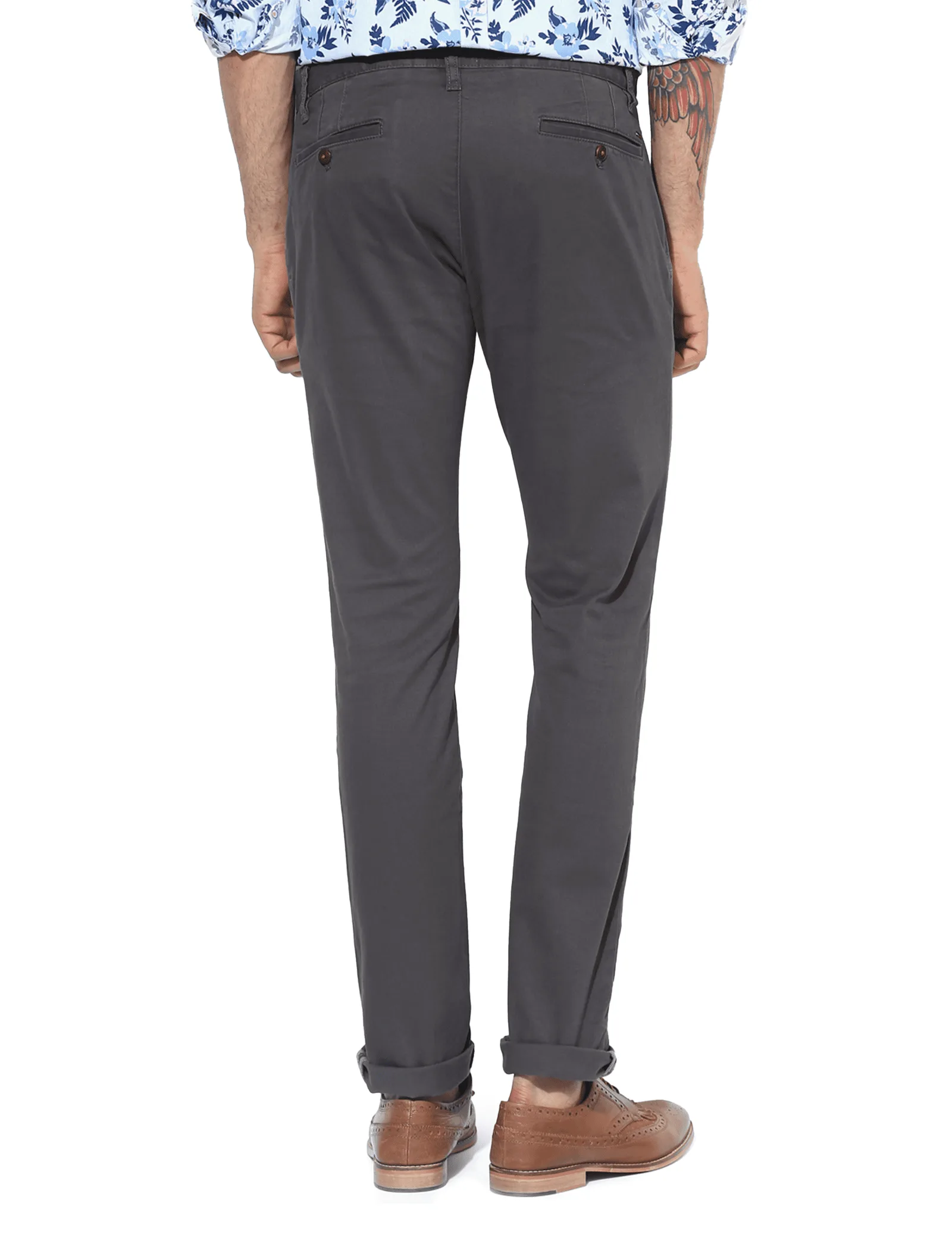 Amber Dark Grey Chino