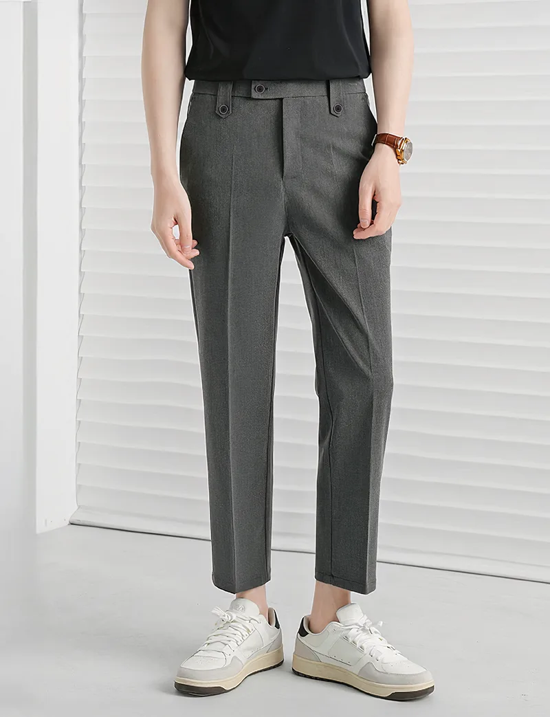 Grey Executive Ankle Pant