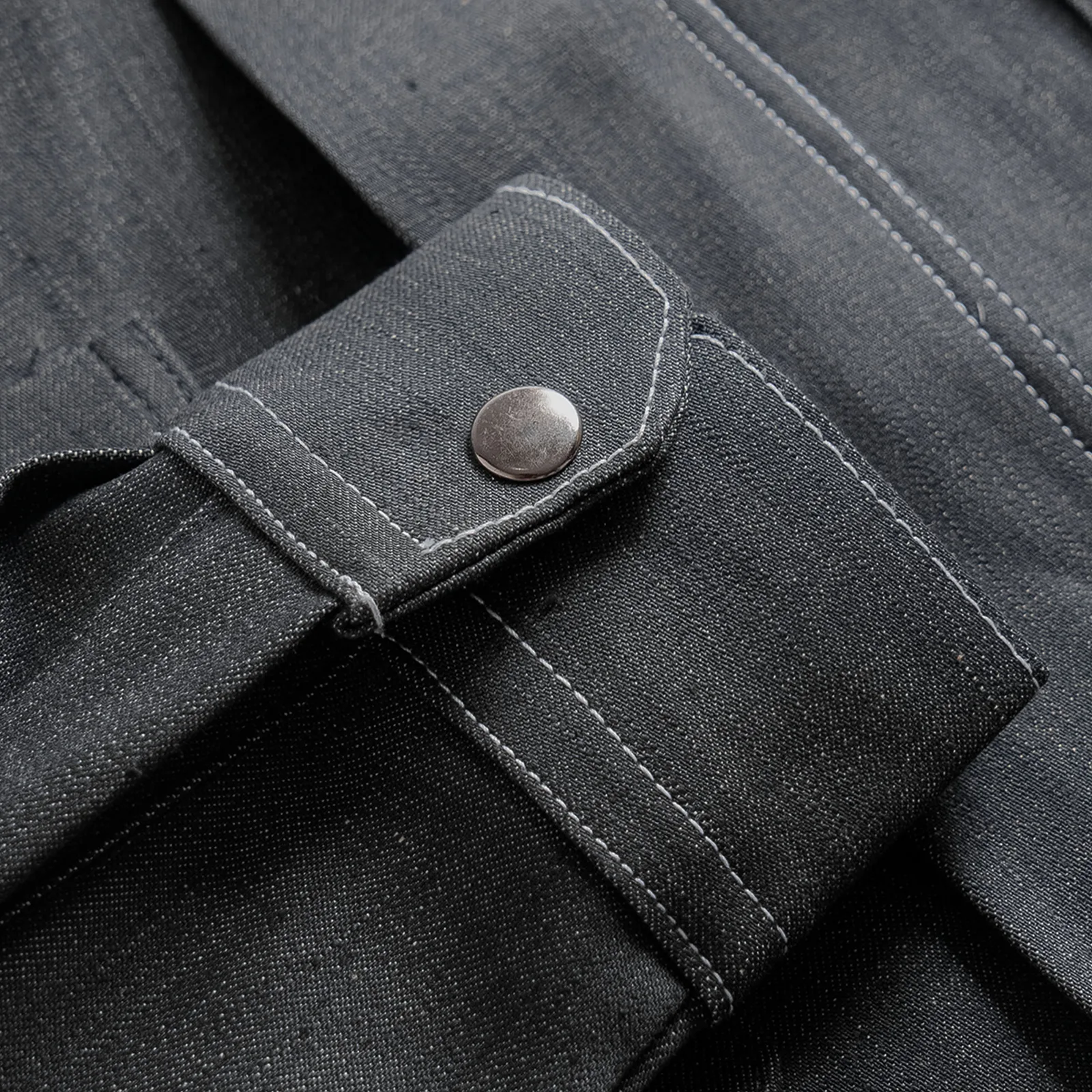Grey Work Denim Jacket