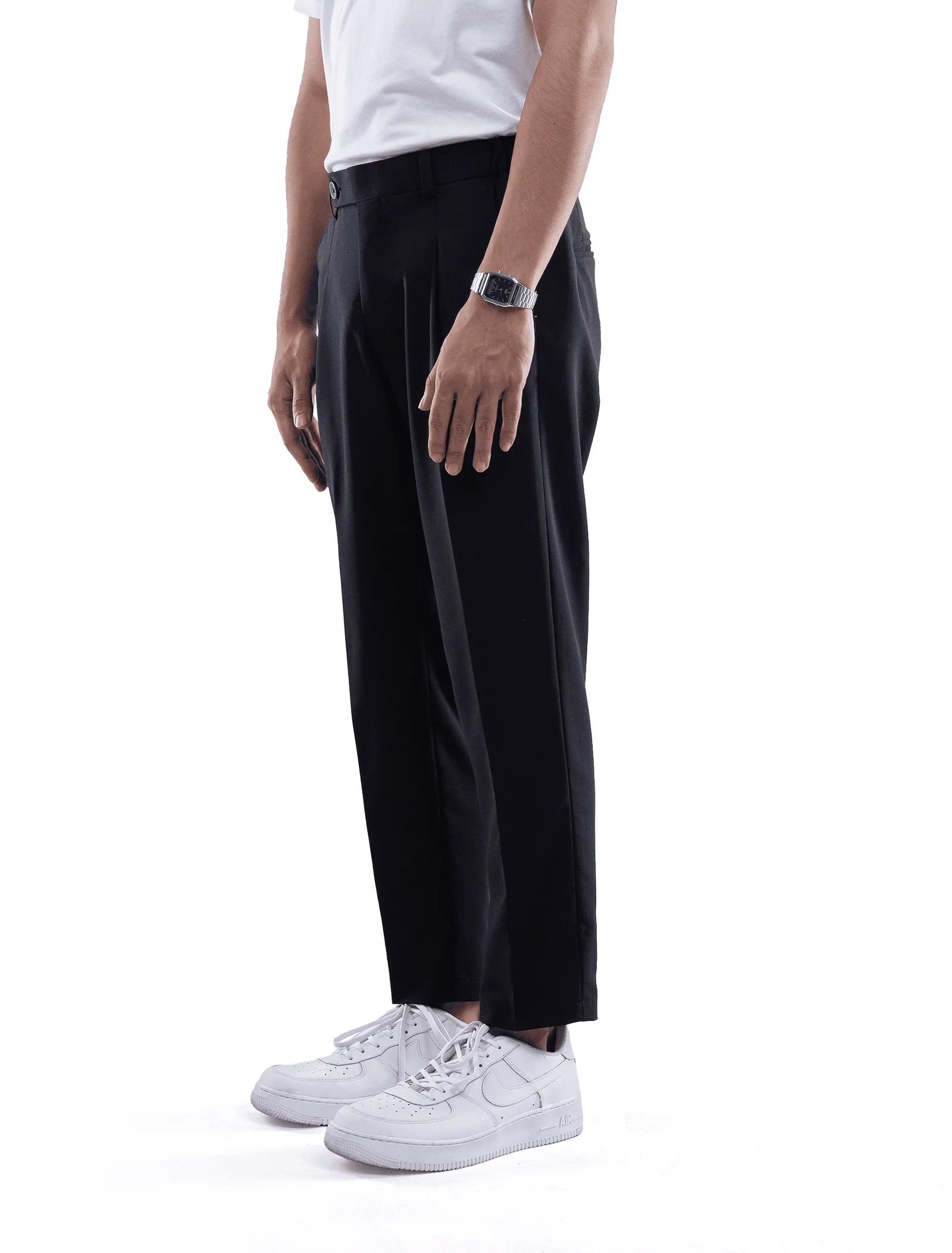 Black Smart Waist Ankle Pant